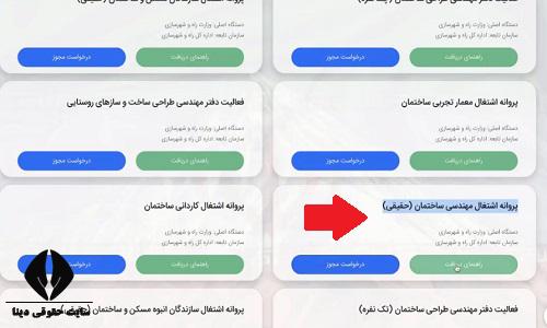 ورود به سایت صدور پروانه‌ اشتغال به کار مهندسی